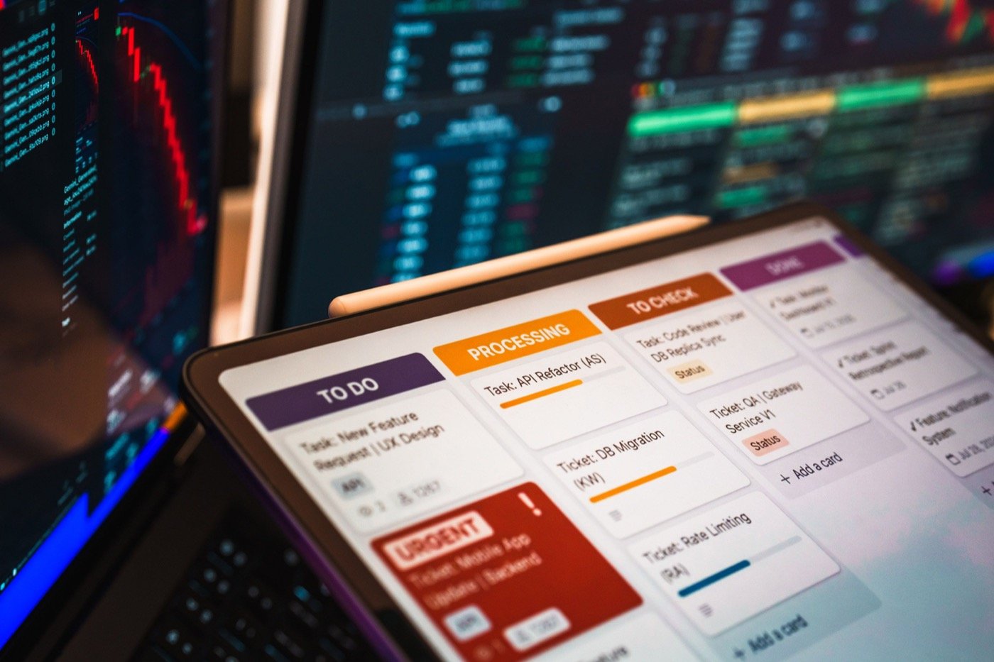 Business process automation dashboard