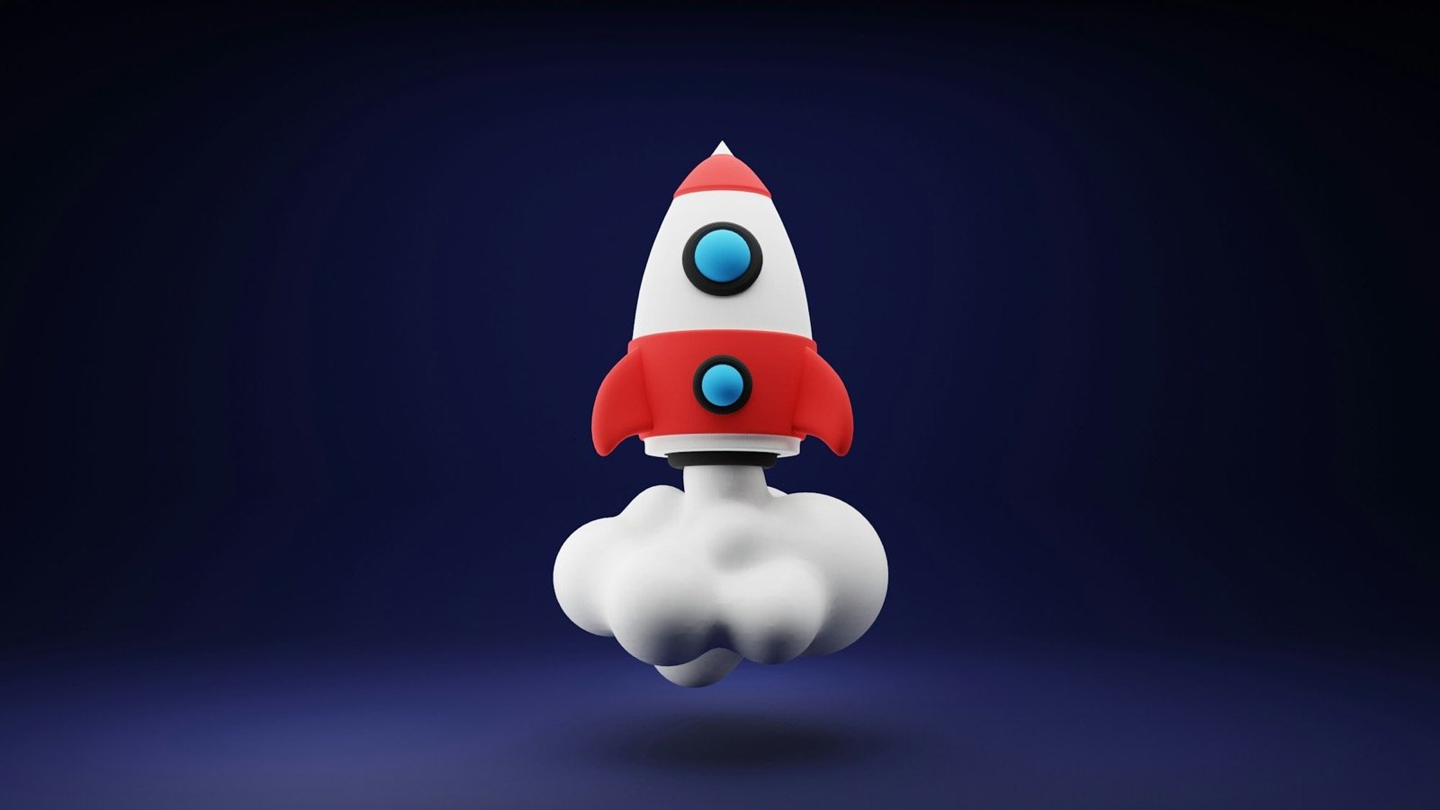Rocket launch representing business growth