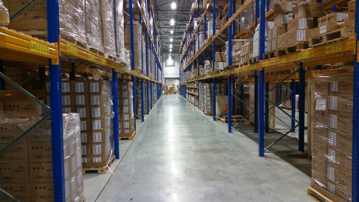 Warehouse aisle