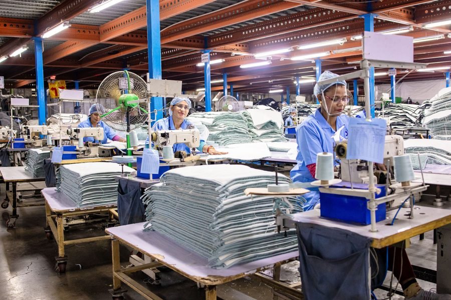 Job work unit sewing floor managed with Textile Job Work ERP delivery challans