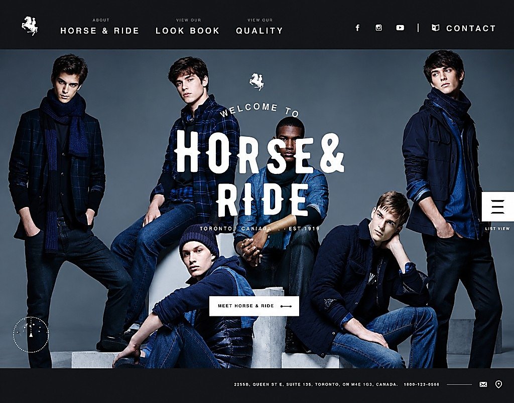 Equestrian business website preview