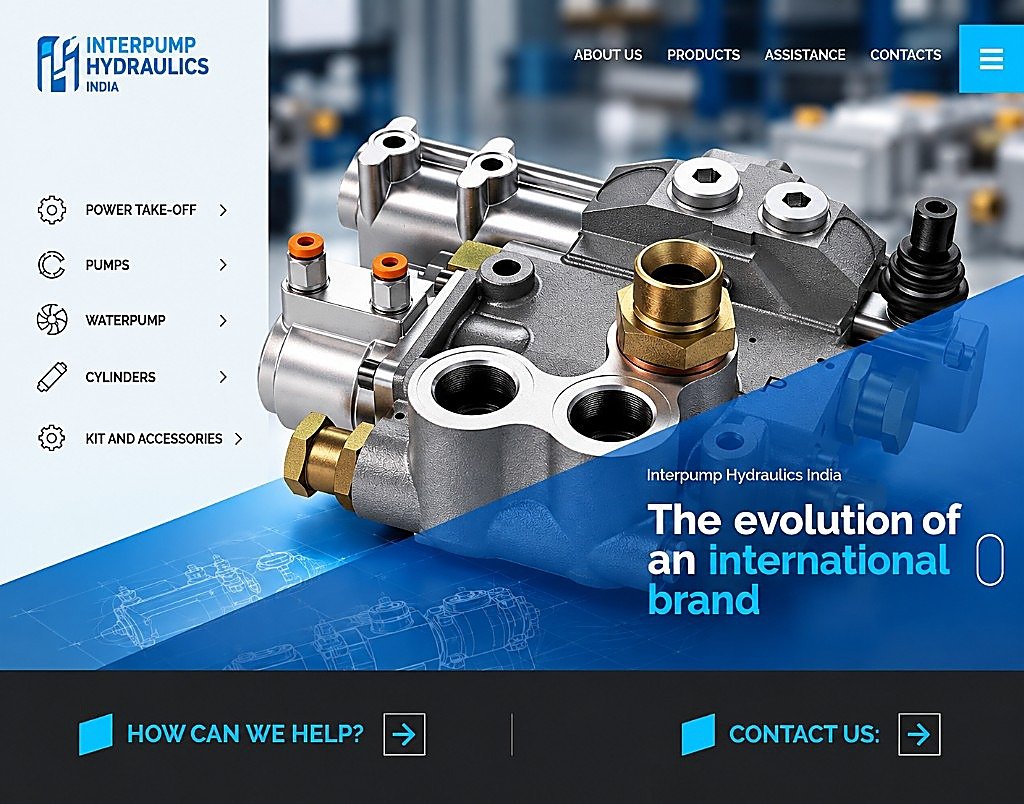 Corporate product information website preview
