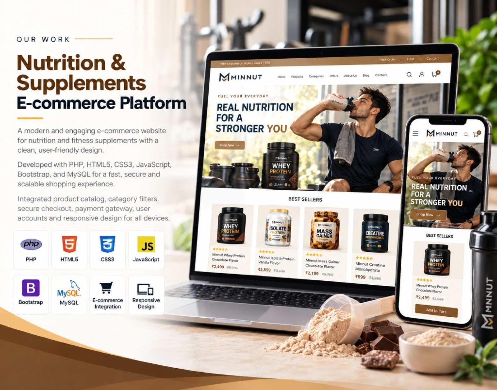Nutrition e-commerce website